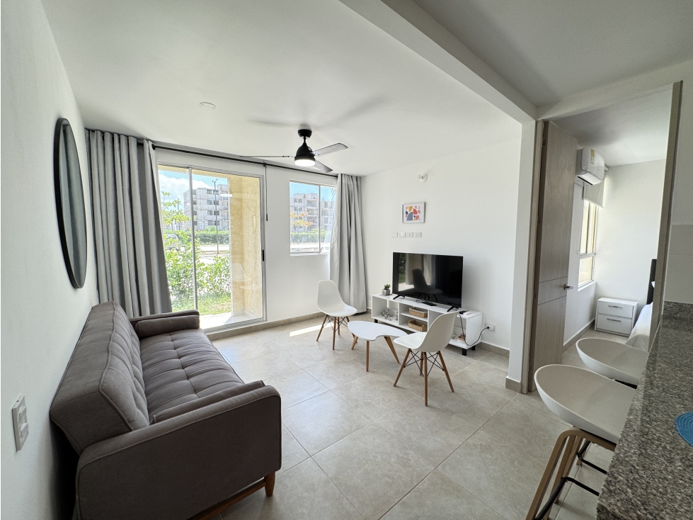 VENTA APARTAMENTO AMOBLADO 2 ALCOBAS EN CAPRIELLA SERENA DEL MAR — foto 3