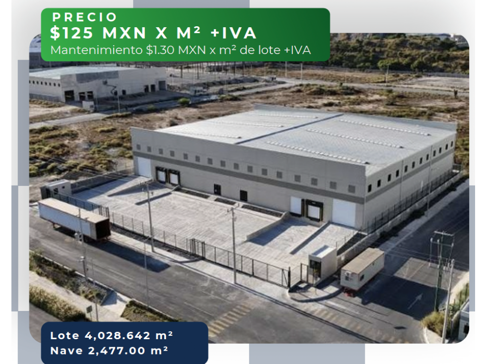 Nave industrial en renta Parque Industrial Martel III, Santa Catarina - 1