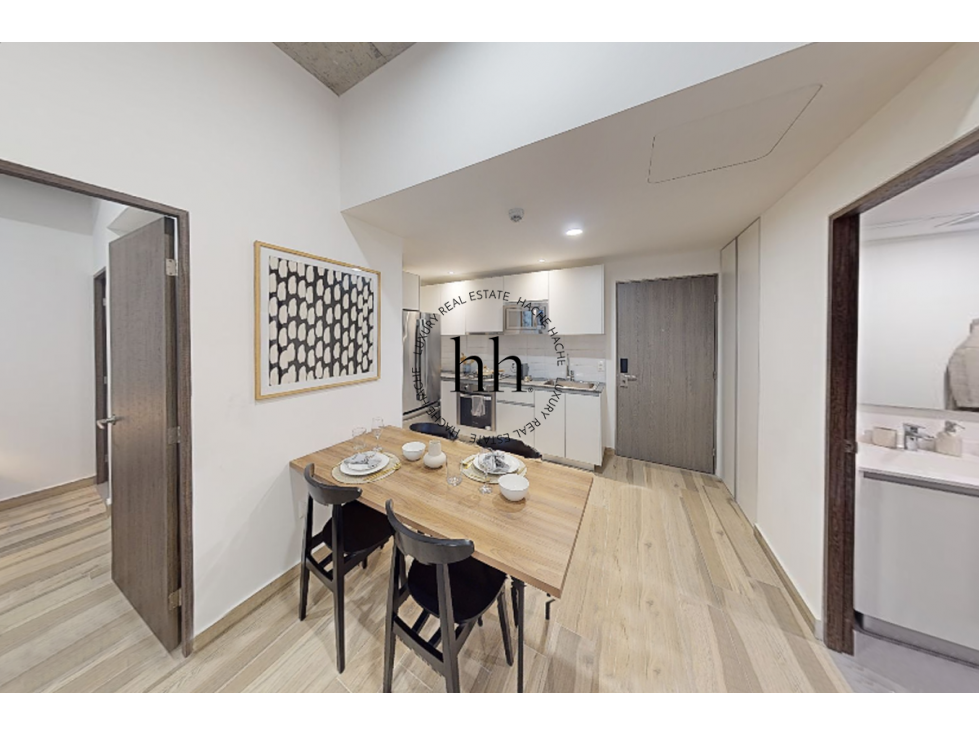 Departamento en renta Nomad Riviera en el Centro de Monterrey N.L.
