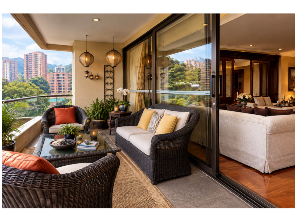 Apartamento en El Poblado, sector Loma de los Gonzales