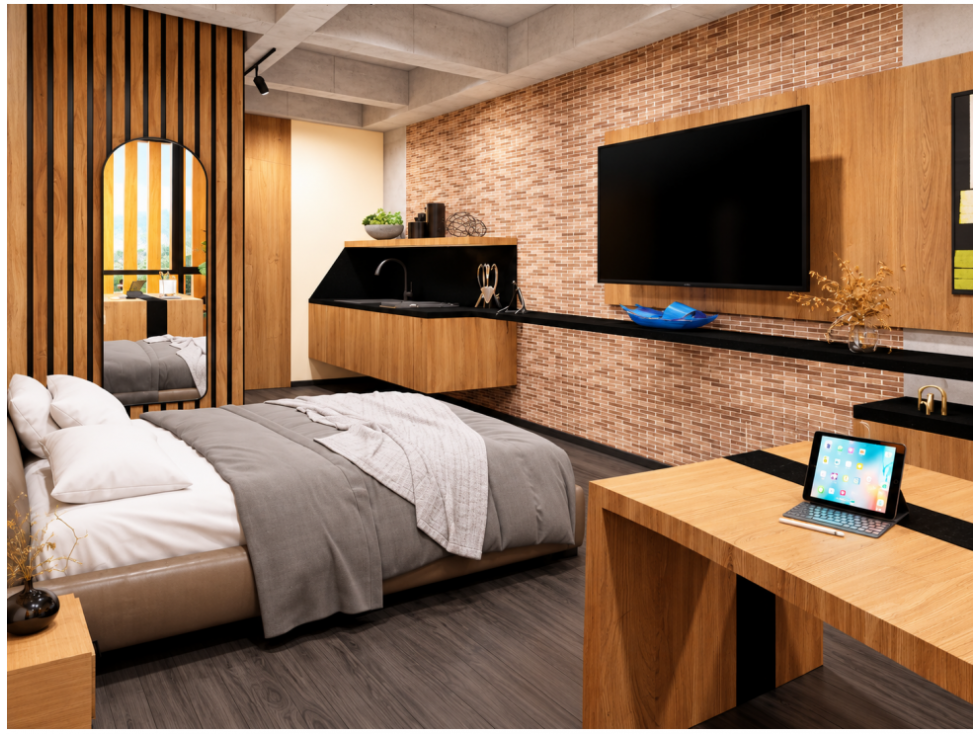 Apartaestudio en Medellín, sector Aguacatala — foto 2