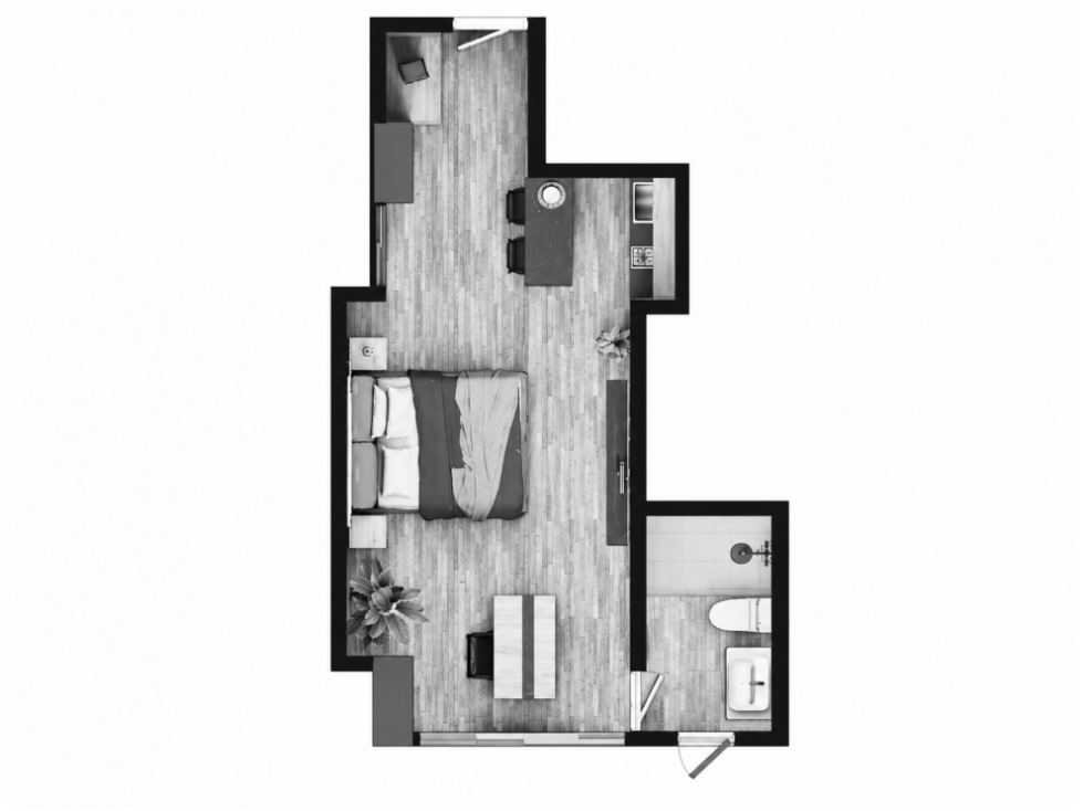 Apartaestudio en Medellín, sector Aguacatala — foto 6
