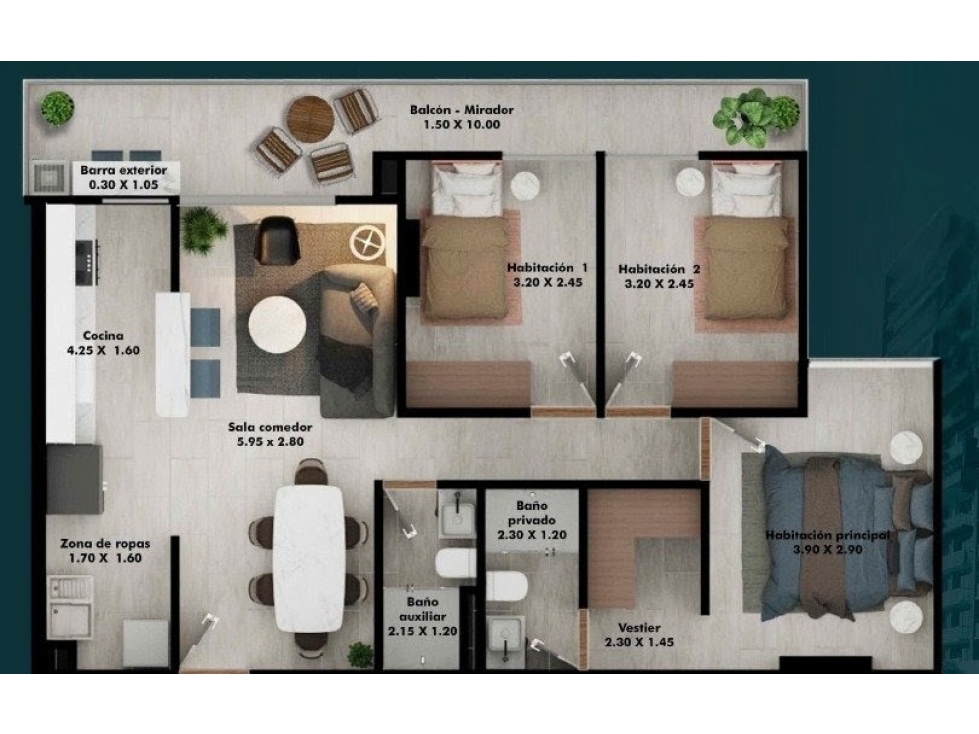 Venta Apartamento Sector Corales, Pereira.
