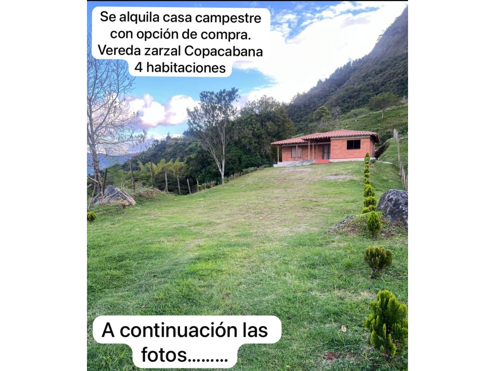 SE ARRIENDA CASA EN COPACABANA, SECTOR EL ZARZAL. - 4