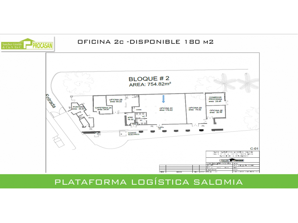Oficina en Alquiler Plataforma Logística Salomia, Cali