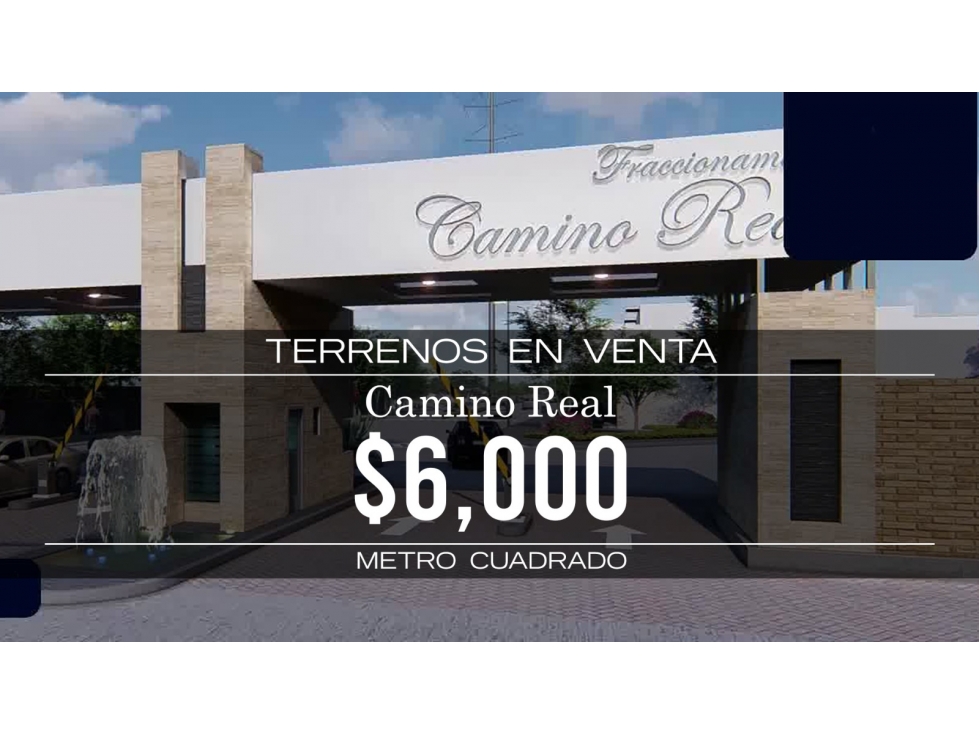 Terrenos en venta en Fraccionamiento Camino Real al norte de Pachuca