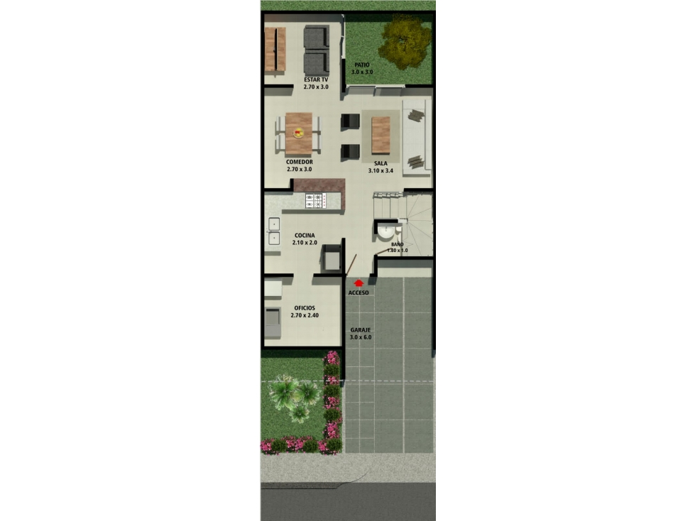 Venta Casa Condominio 107Mts2 en Country, Jamundí. 7308-1