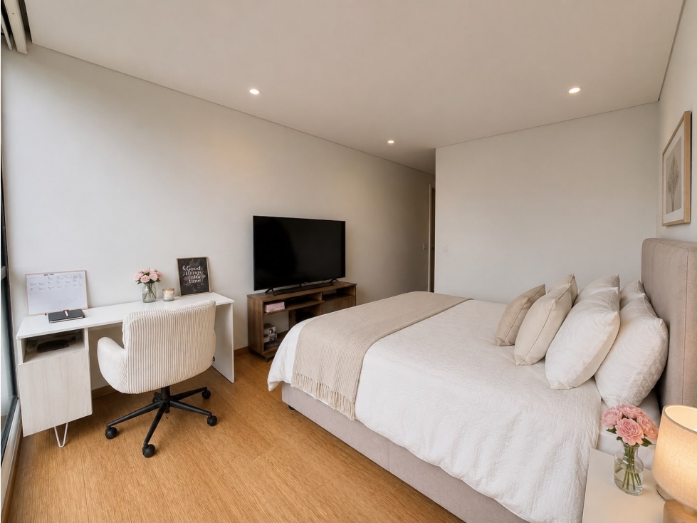 Apartamento Amoblado En Arriendo En El Virrey con Vista al Parque — foto 3