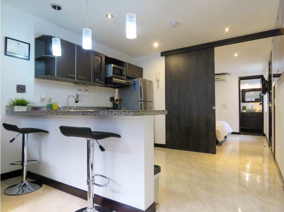Arriendo de Apartaestudio Amoblado en Medellín, El Poblado