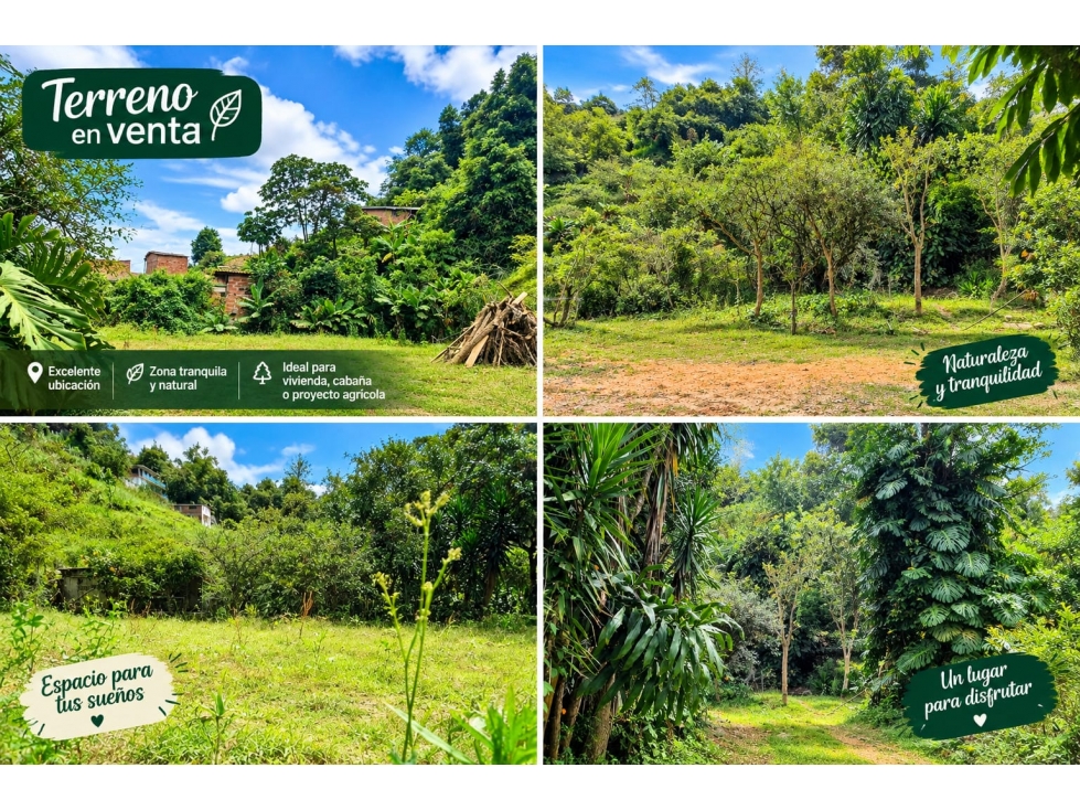 Lote en venta Medellín, san Cristóbal, con nacimiento de agua