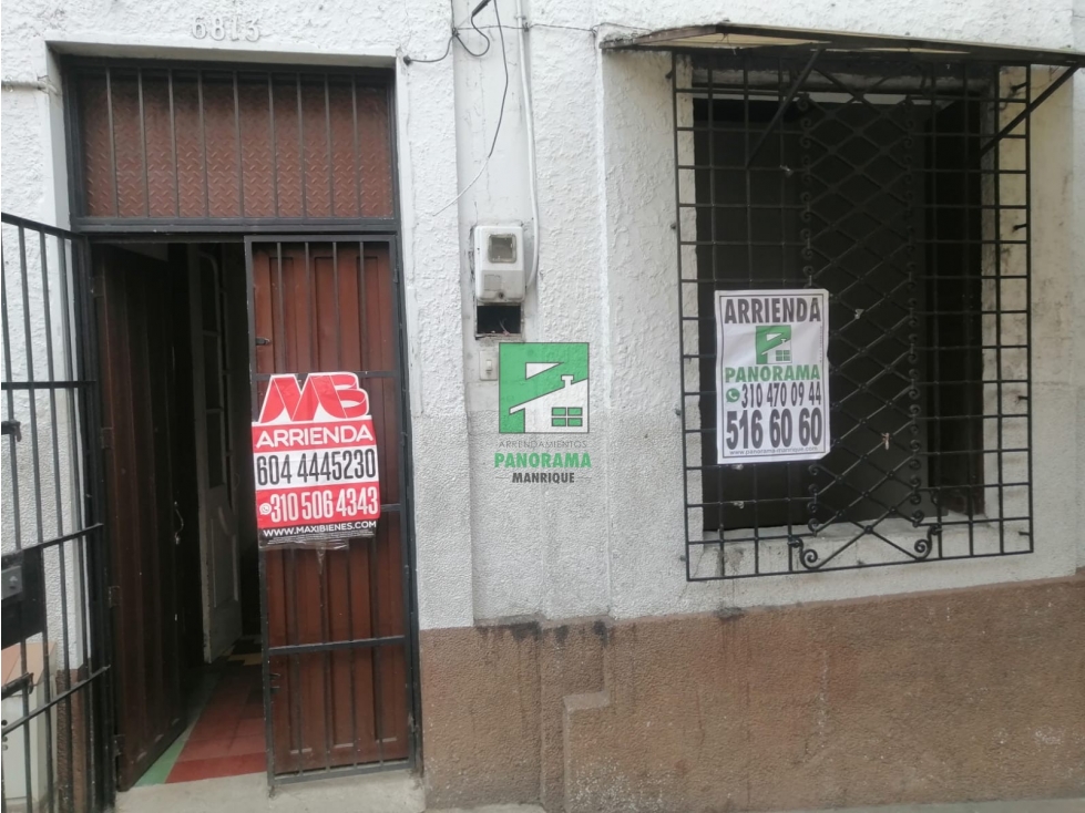 CASA EN ARRIENDO SECTOR MANRIQUE CENTRAL