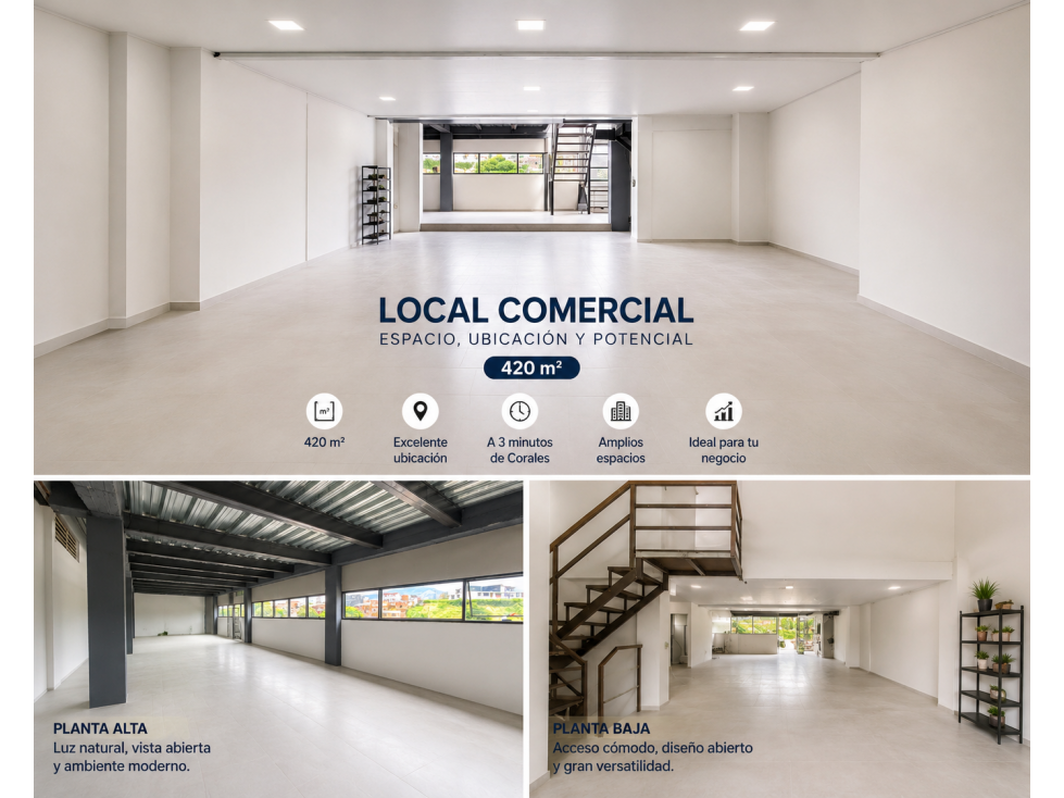 SE RENTA Local comercial de 420 m²