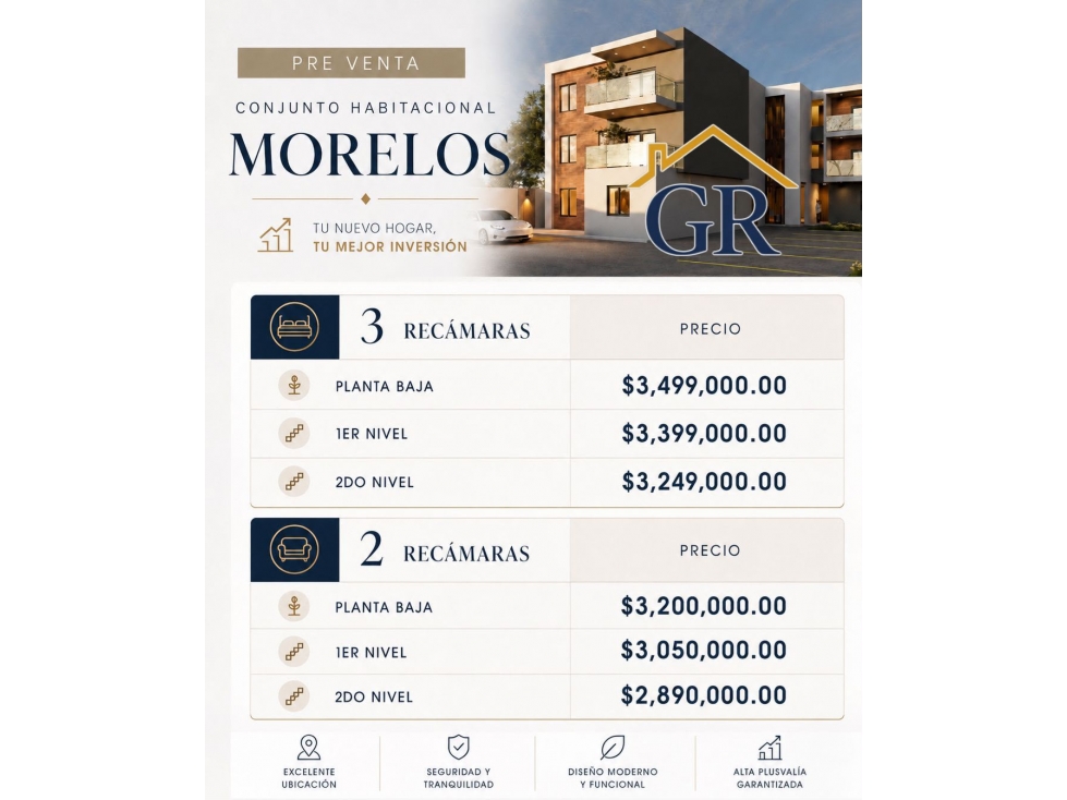 DEPARTAMENTOS DE LUJO EN VENTA COL. UNIDAD NACIONAL 0907-1255 - 5