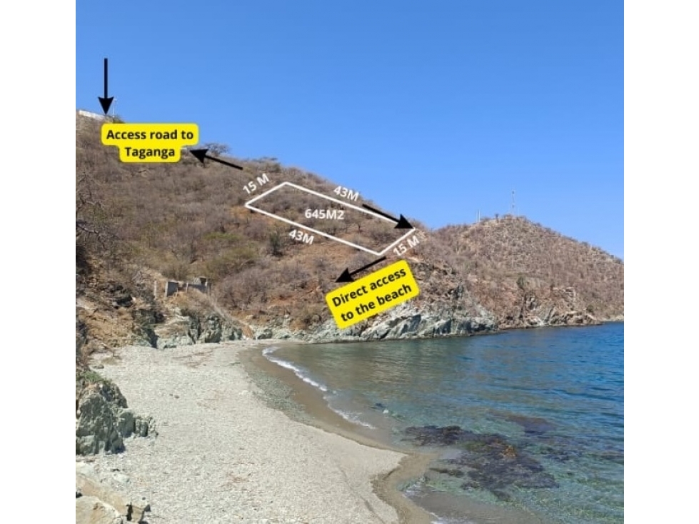 LOTE FRENTE AL MAR EN BAHIA DE TAGANGA (LEGAL SIN ESCRITURA) - 2