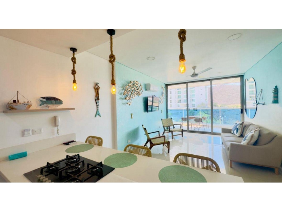 VENTA DE APARTAMENTO EN PRIMERA LINEA EN POZOS COLORADOS - VT194