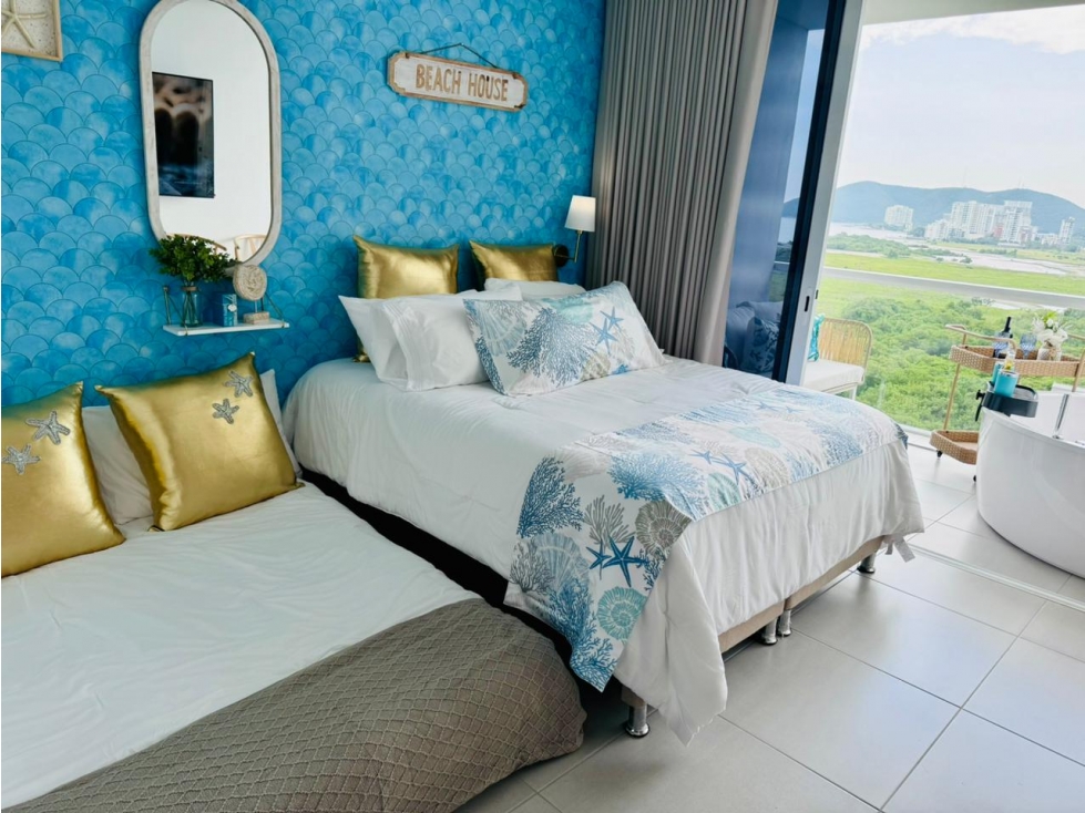 Venta de Apartasuite Amoblado con Jacuzzi en Bello Horizonte - VT151