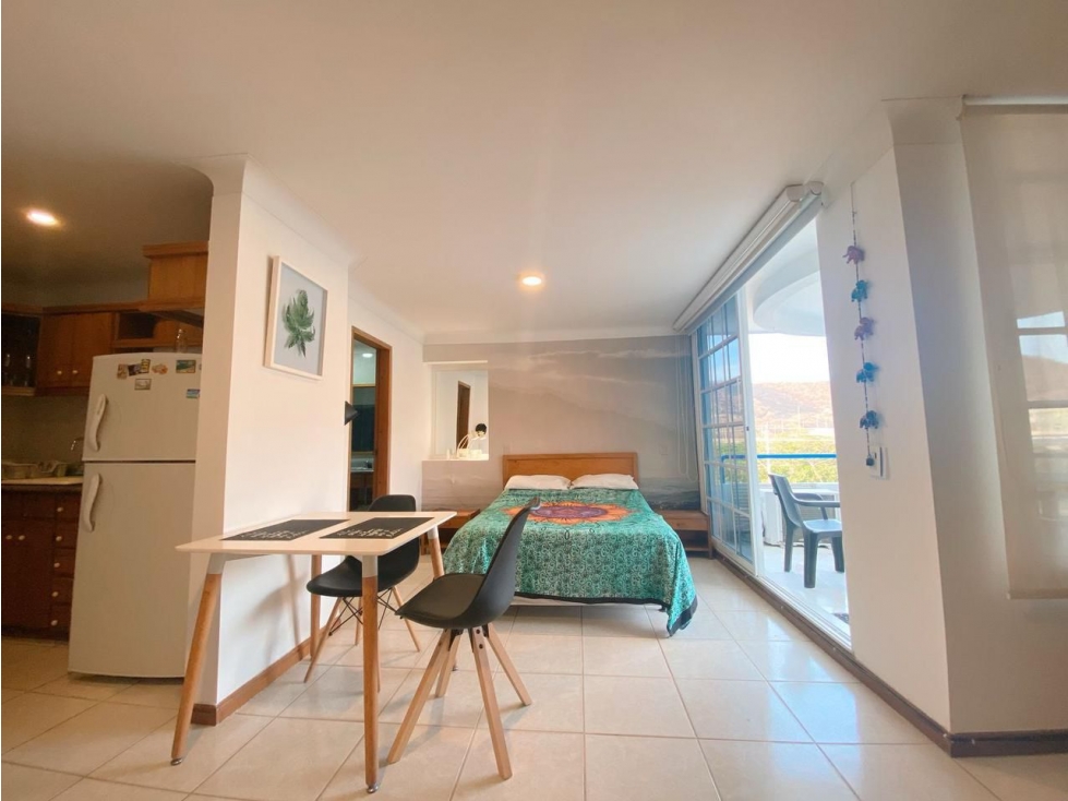 EN VENTA APARTAESTUDIO AMOBLADO EN POZOS COLORADOS - VT177