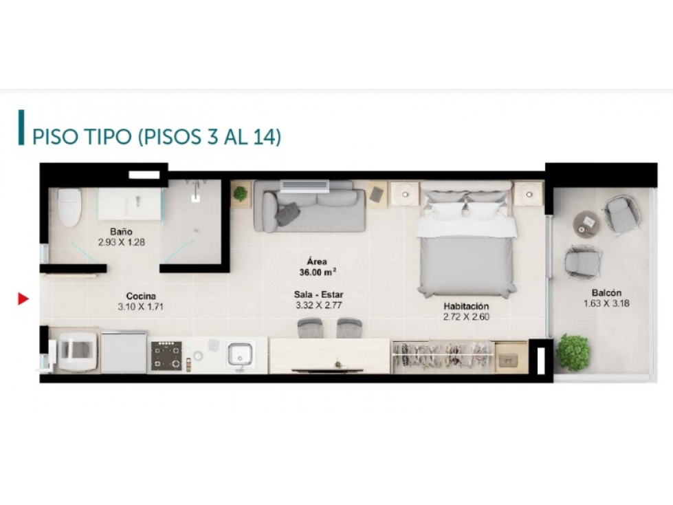 VENTA DE APARTASUITE PARA ESTRENAR EN RESERVA DEL MAR DE 2 - VT249 — foto 2