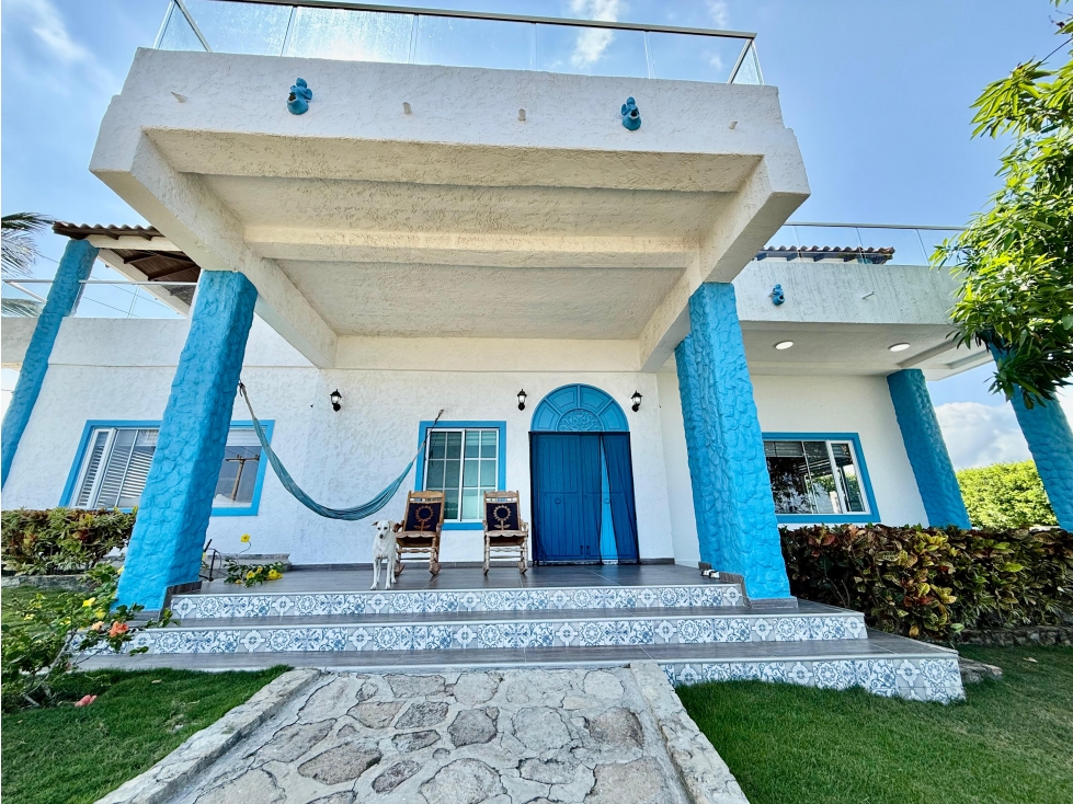 Casa con Vista al Mar, estilo Mediterráneo, en un Club House, Tubará - 4
