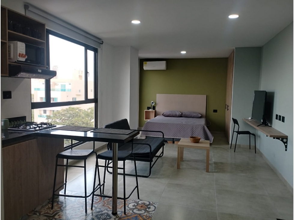 APARTAESTUDIO AMOBLADO CERCA AL VIVA Y UNIVERSIDAD AUTONOMA