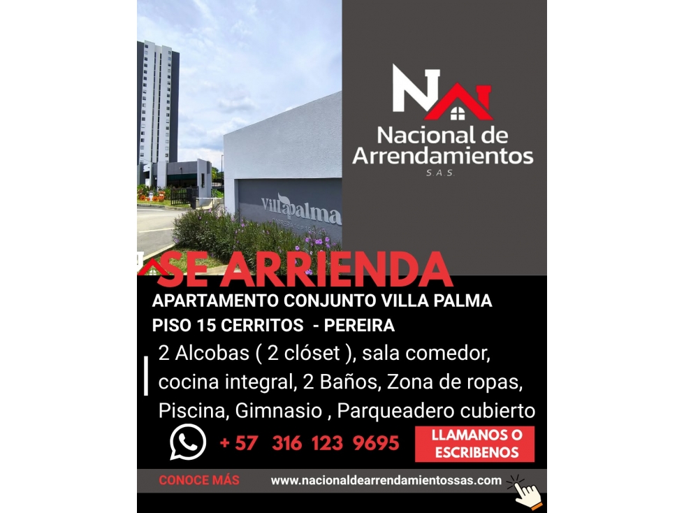 PARA ESTRENAR APTO VILLA PALMA CERRITOS PISO 15