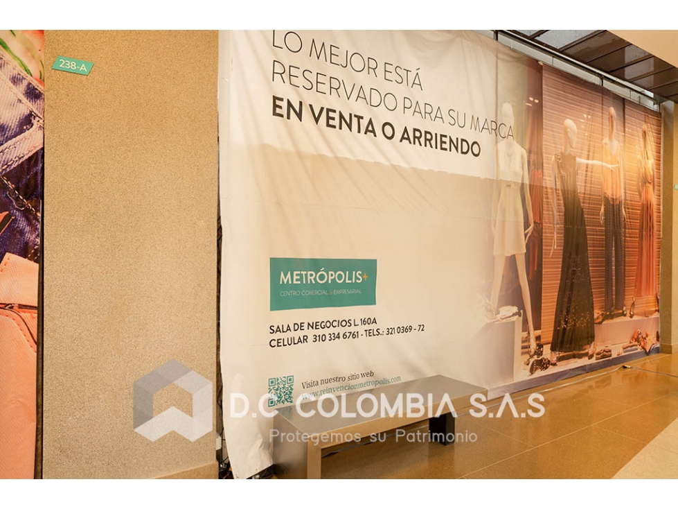 LOCAL 239A EN VENTA EN CENTRO COMERCIAL METRÓPOLIS - BOGOTÁ — foto 2