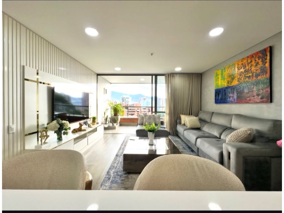 VENTA APTO MODERNO Y ENCANTADOR 91.68M2 POBLADO VÍA LINARES