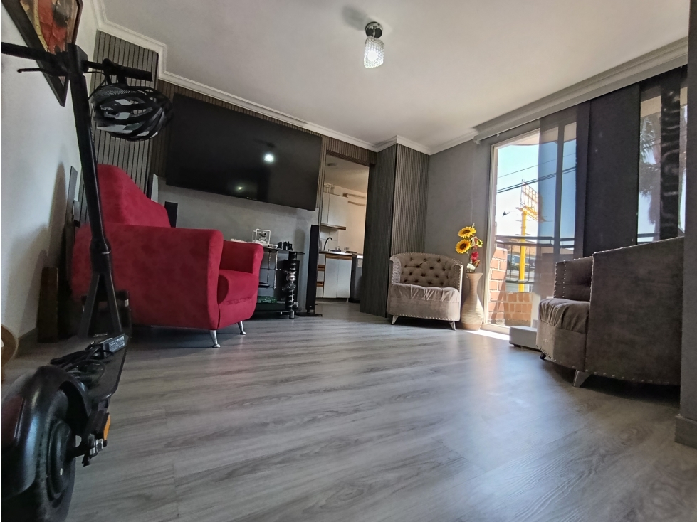 VENTA APARTAESTUDIO BIEN DISTRIBUIDO CON DOS BALCONES BELEN LA PALMA — foto 3