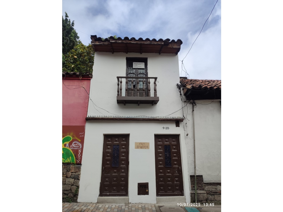 CASA EN VENTA CENTRO HISTORICO BOGOTÁ