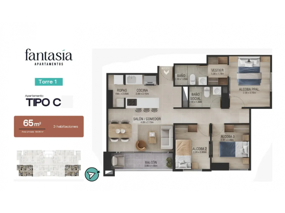 Venta de Apartamento La Aldea La Estrella — foto 4
