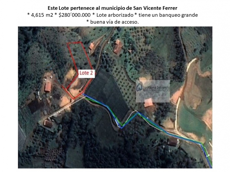 Venta Lote San Vicente de Ferrer, Chaparral, Rionegro C.3280278 - 1