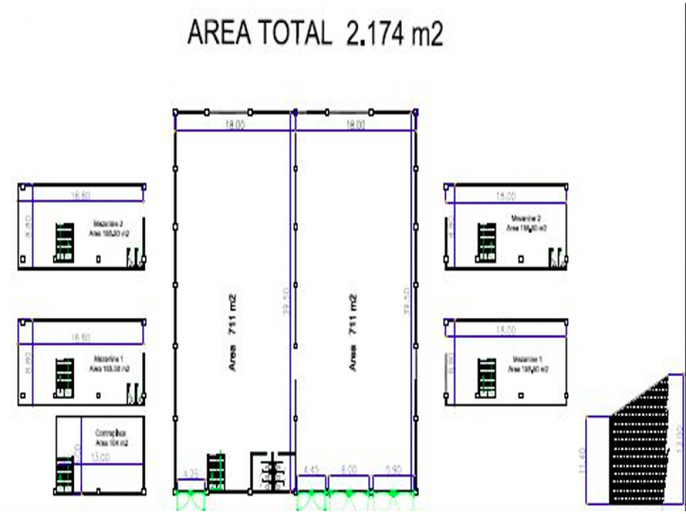 ARRIENDO BODEGA MONTEVIDEO 2.174 M2 44 KVA