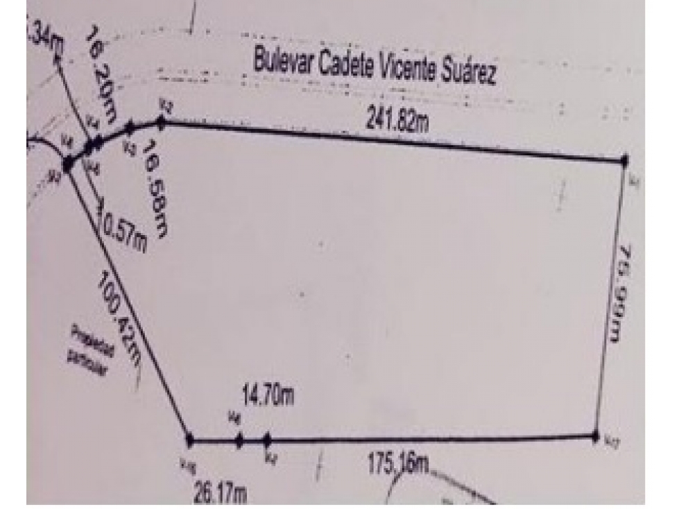 venta Terreno Sobre blvd. Cadete Vicente Suárez en Puebla - 1