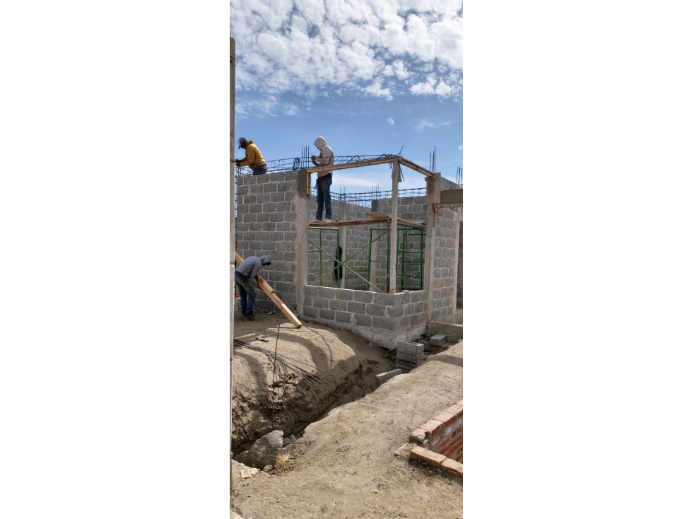 venta de lote y con costrucción en obra negra - 3