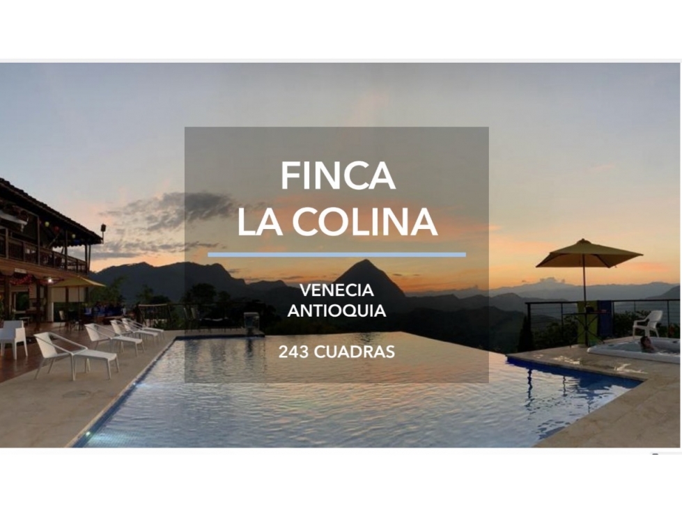 SE VENDE ESPECTACULAR FINCA GANADERA, VENECIA ANTIOQUIA