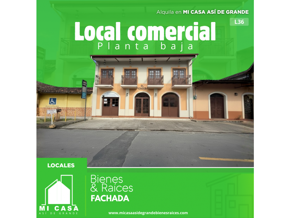 SE ALQUILA LOCAL COMERCIAL EN PENONOMÉ | CÓDIGO L36 - 2