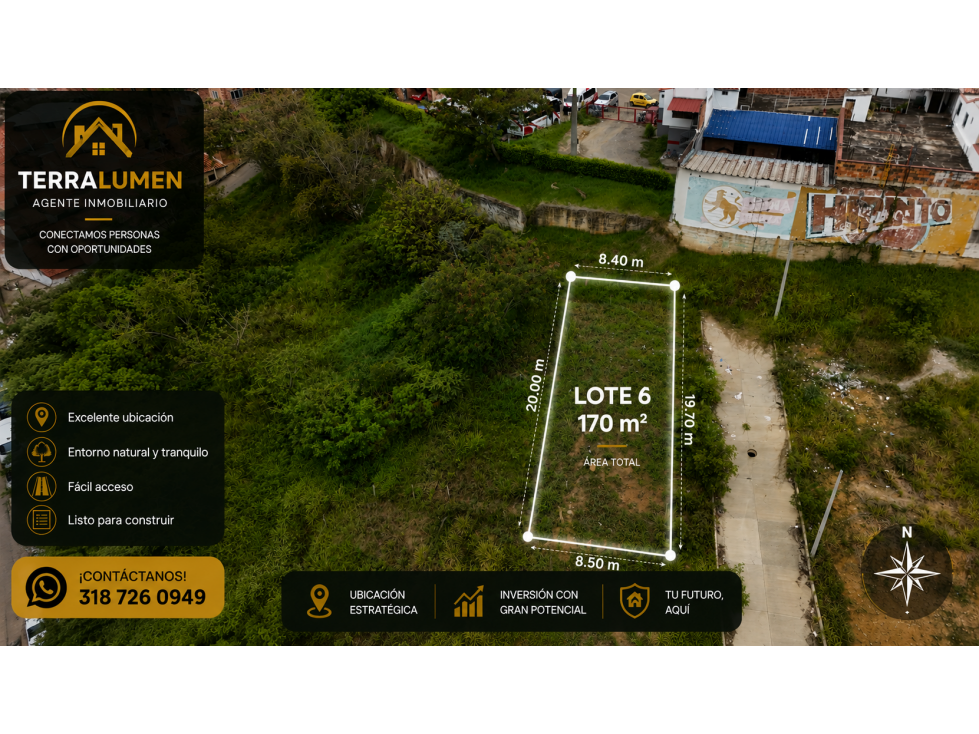 Invierte en San Gil |Venta Lote Urbano - 1
