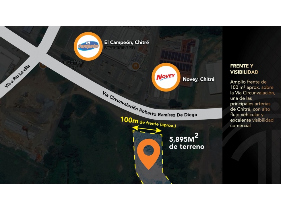 Venta de Terreno Comercial frente a Novey, Chitré, Vía Principal - 2