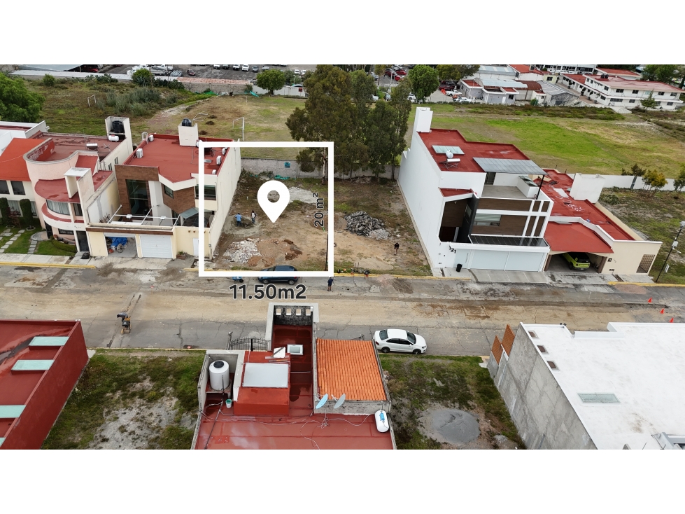 Terreno en Venta en la Moraleja Pachuca 230m