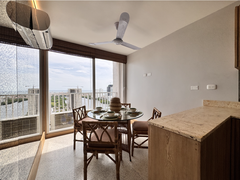 Apartamento Amoblado en Arriendo con Vista al Mar de Cartagena — foto 2