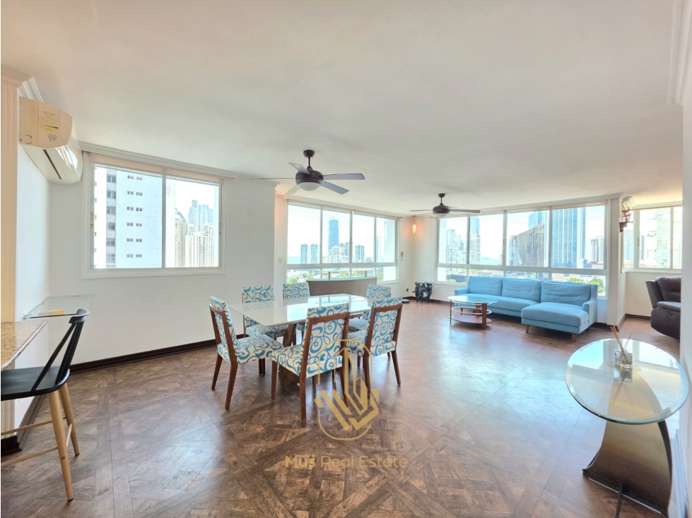 Alquiler Apartamento Amoblado en Calle 50, PH Bahía Obarrio - WV