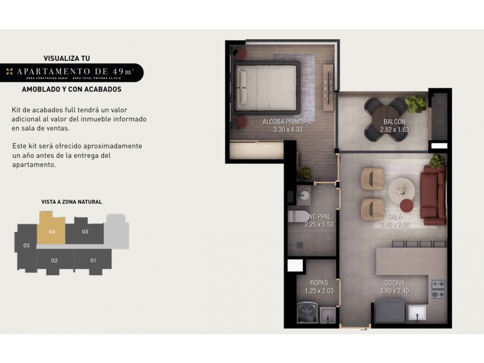 VENTA APARTAMENTO CESION DE DERECHO EN SABANETA — foto 4