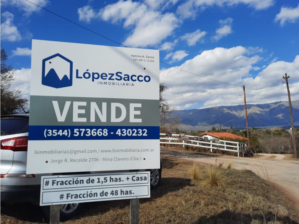 Campo de 48 Ha en "Nono" - Cercanías del Río Chico - 2
