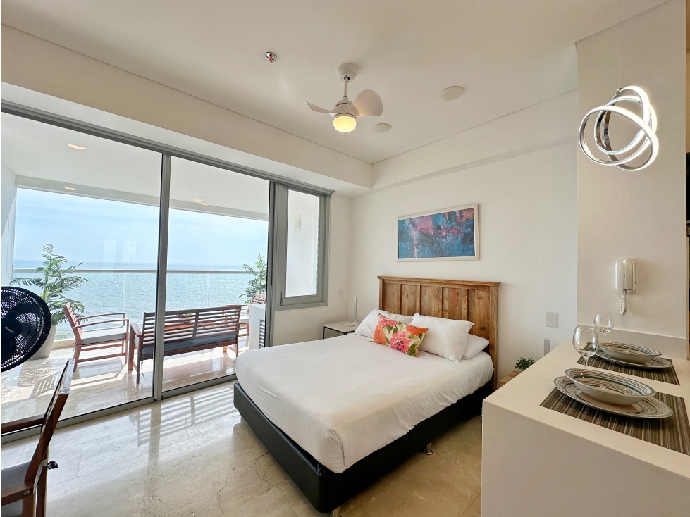 Venta apartasuite amoblada con vista al mar en Cartagena Beach — foto 6