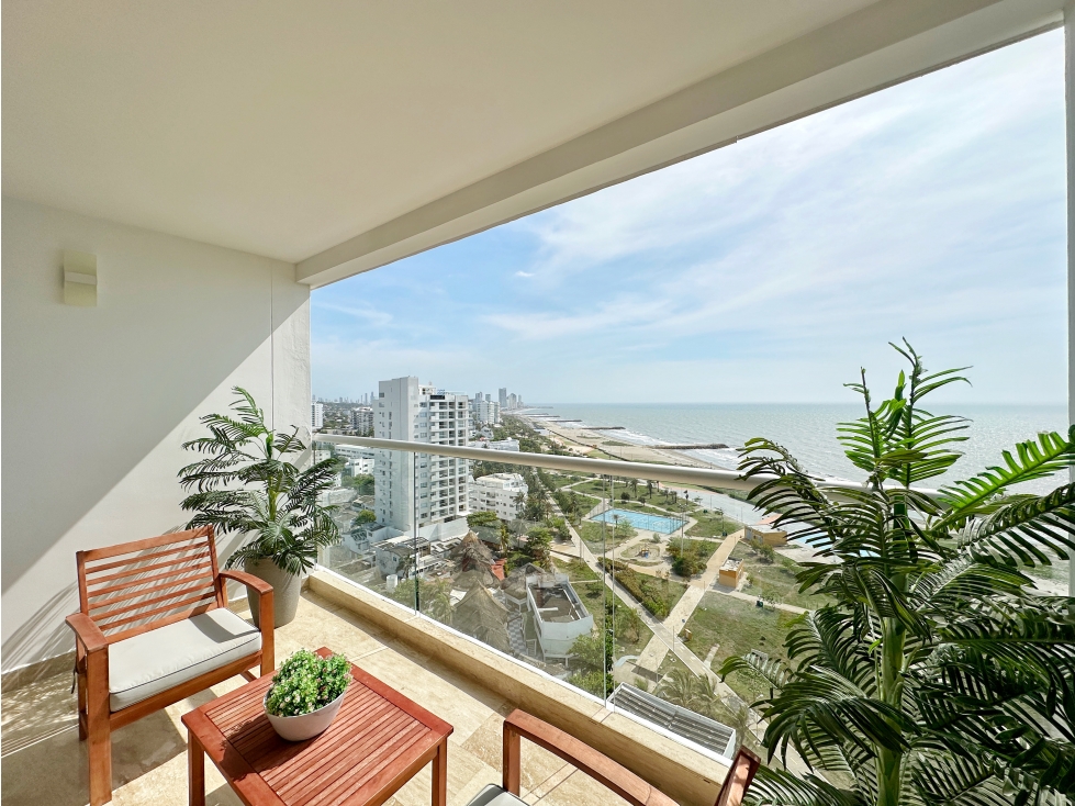 Venta apartasuite amoblada con vista al mar en Cartagena Beach — foto 3