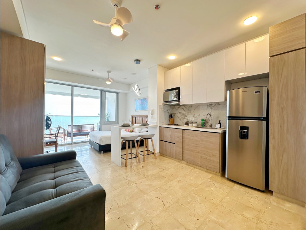 Venta apartasuite amoblada con vista al mar en Cartagena Beach — foto 5