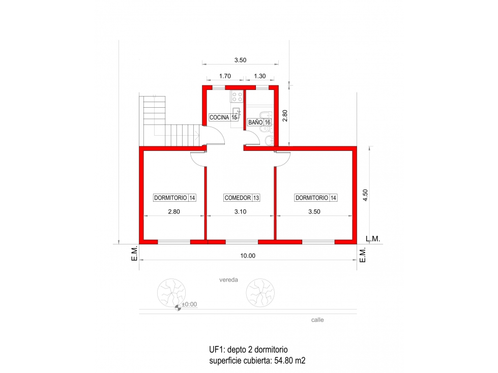 Se vende departamento 1 dormitorios, zona UTN PM, usd 42.854 dólares - 1