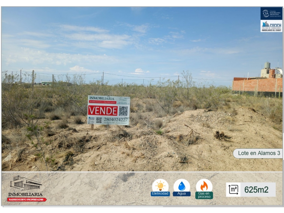 se vende lote en Los Alamos, Puerto Madryn usd 27.700 dolares - 2