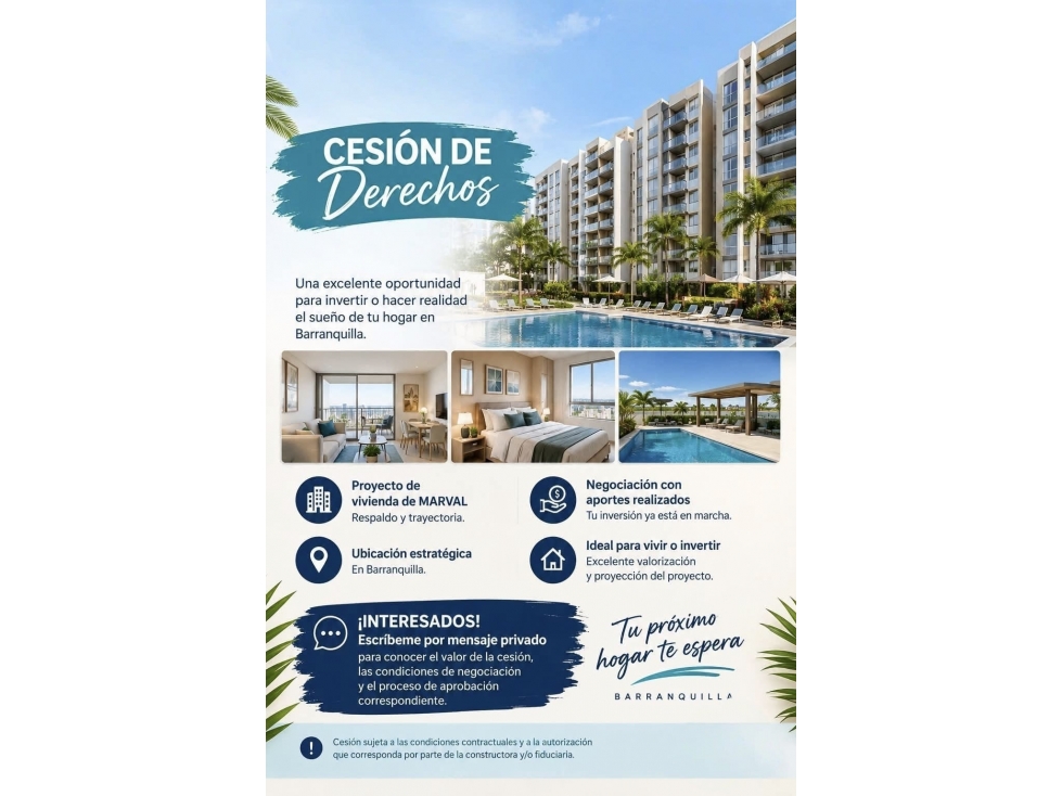 Cesión de derechos | Apartamento Obra gris