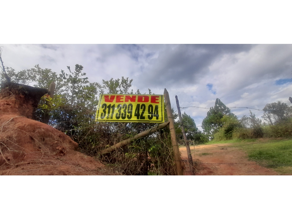 VENTA DE LOTE VEREDA BELLAVISTA GUARNE